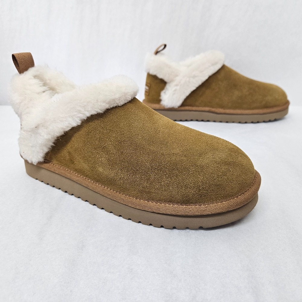 Koolaburra by UGG Advay Slip On Slipper Boot 1133080 Chestnut Suede Women Size 6